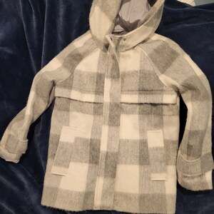 Women's Nine West Plaid Duffle Jacket,